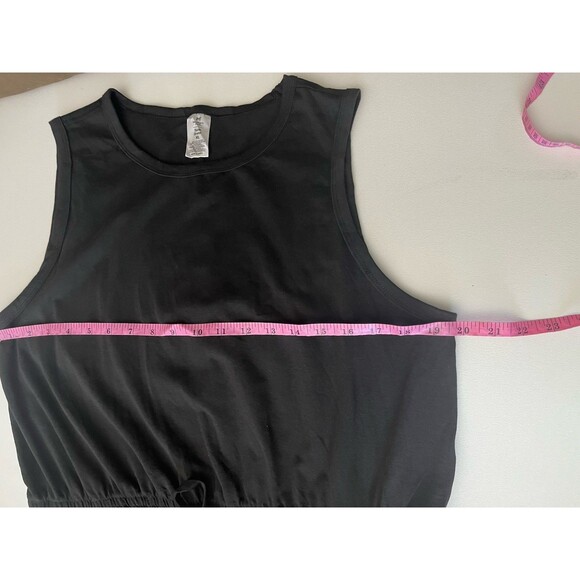 Women’s Tank Dress Sleeveless Size XL Drawstring waist Round Neck With Pockets - Picture 6 of 8